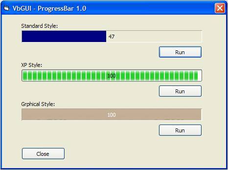 VB Progress-Bar ActiveX (OCX) Screenshot